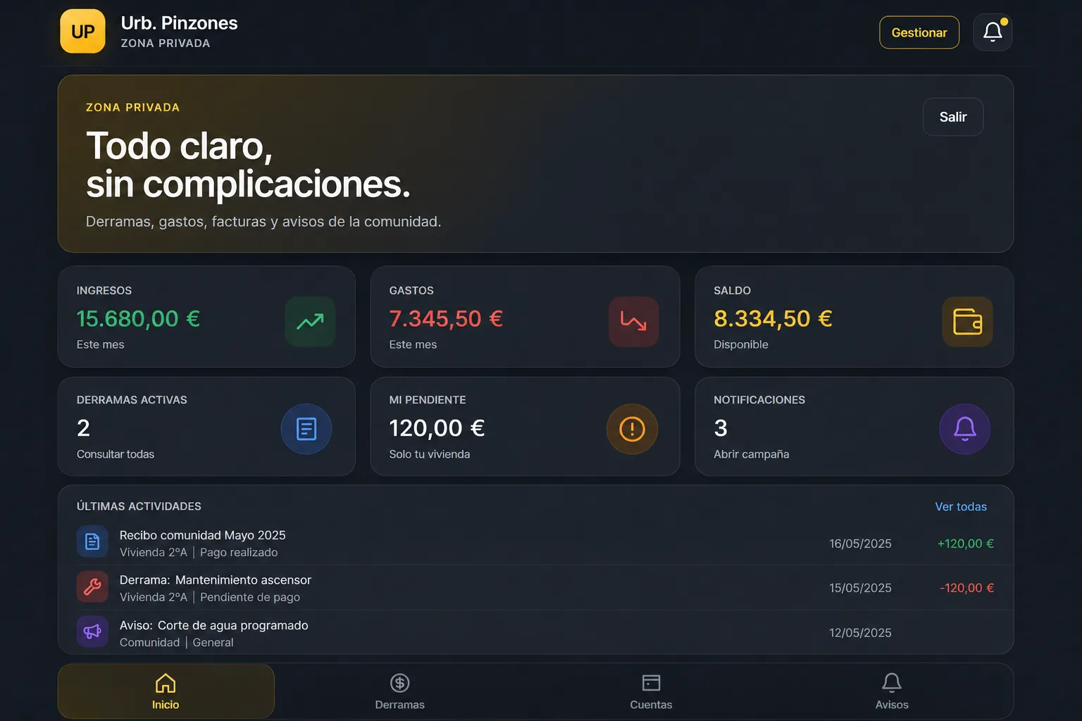 Captura 3 de Comunidad Fácil – Gestión de Comunidades de Vecinos
