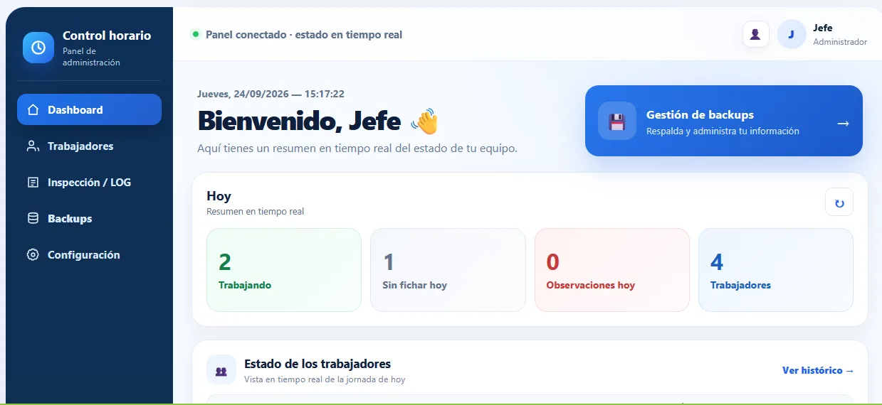 Control de Fichajes