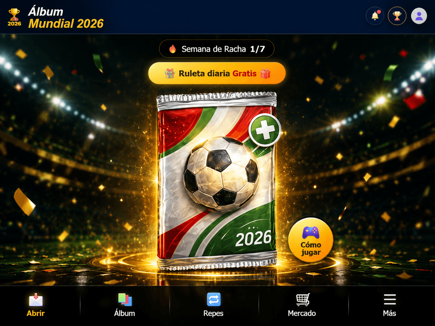 Captura de Álbum Cromo Mundial 2026