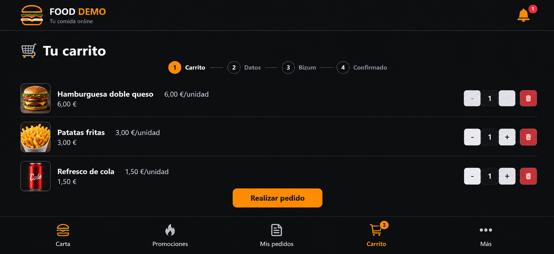 Captura 3 de 🍔 Sistema de pedidos online para restaurantes